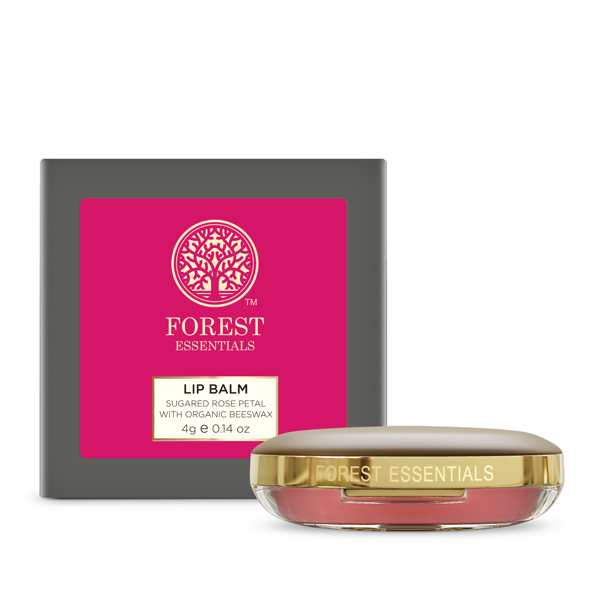 Forest Essentials Luscious Lip Balm With Organic Beeswax For Dry Chapped Lips