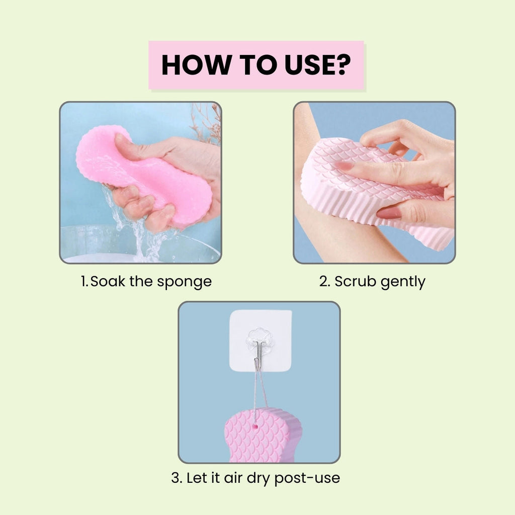 Matra Ultra Soft Bath Sponge Dead Skin Remover Magic Exfoliator Shower Scrubber Children Body Loofah