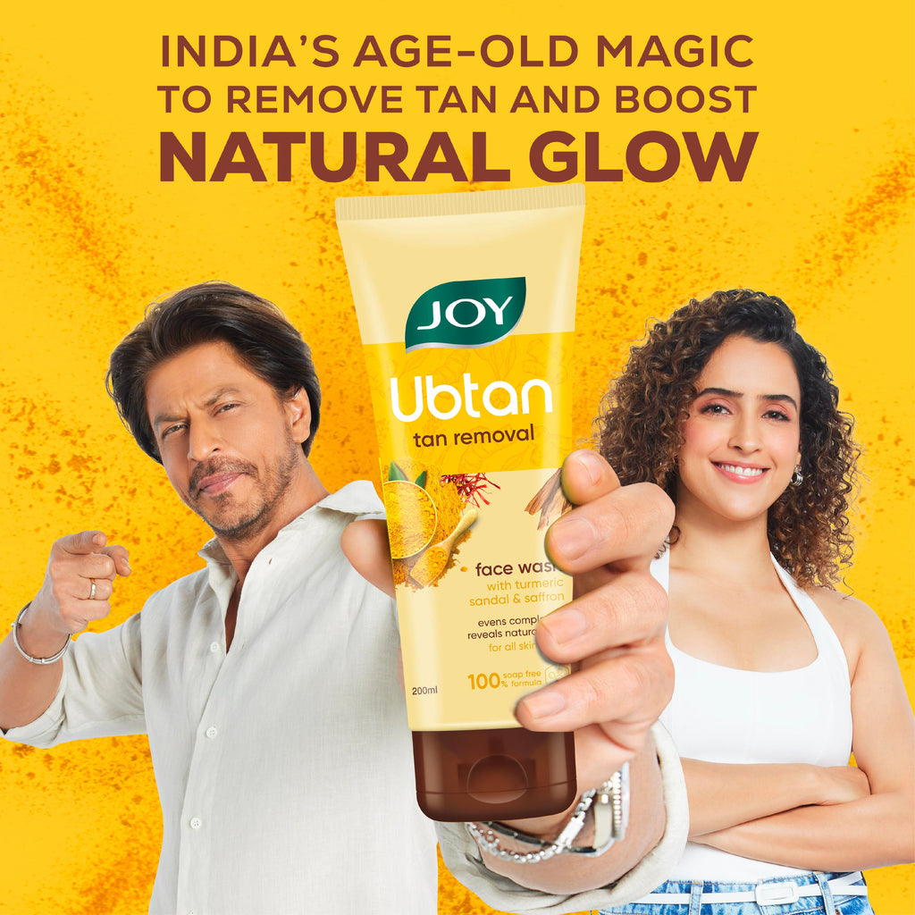 Joy Ubtan Tan Removal Face Wash, For Natural Glowing Skin