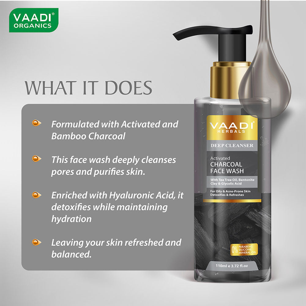 Vaadi Herbals Activated Charcoal Face Wash