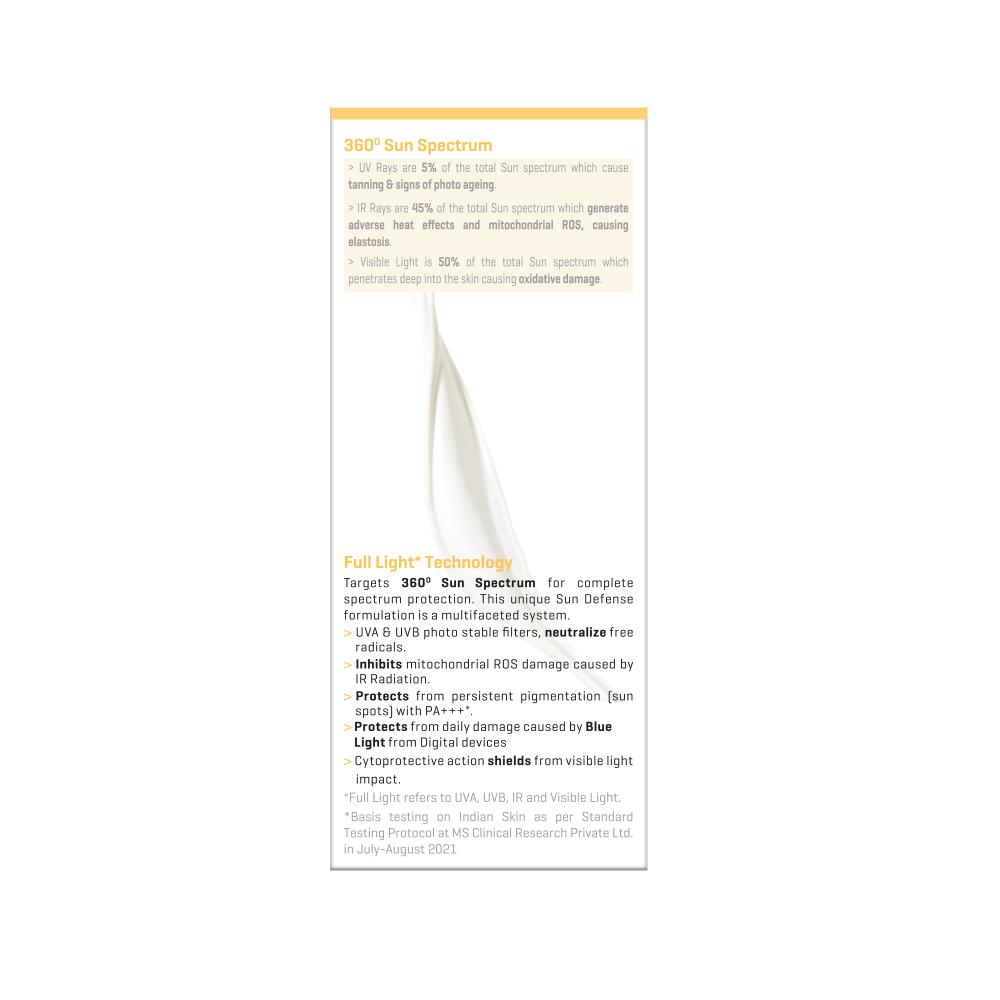 Dermafique Sun Defense Gel Crème, SPF 30, PA +++ Sunscreen 50g, Prevents Tanning & Pigmentation