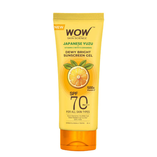 WOW Skin Science Japanese Yuzu Dewy Bright Sunscreen Gel