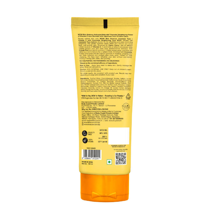 WOW Skin Science Japanese Yuzu Face Wash
