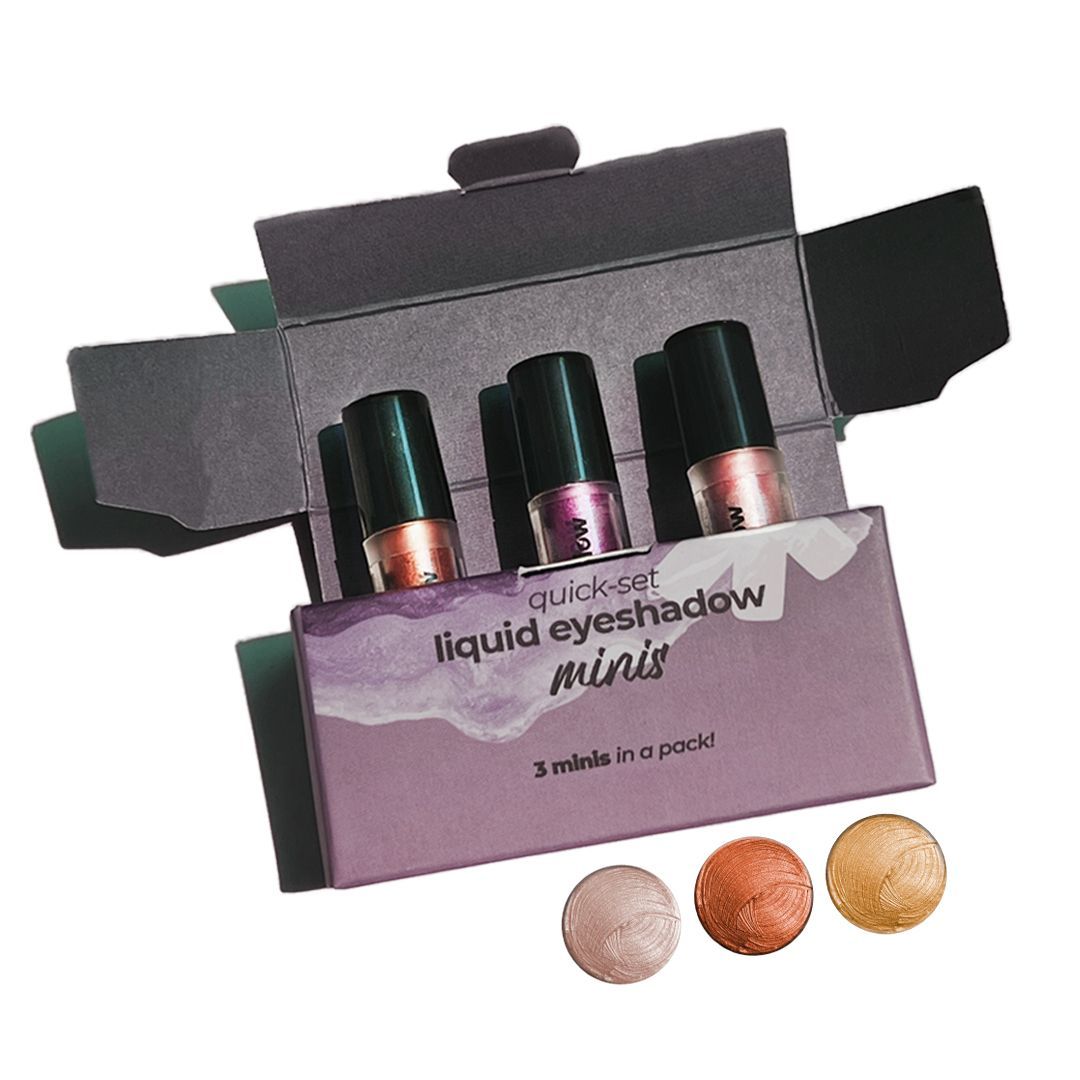 Ruby's Organics Quick Set Liquid Eyeshadow Moon Metal Minis Set