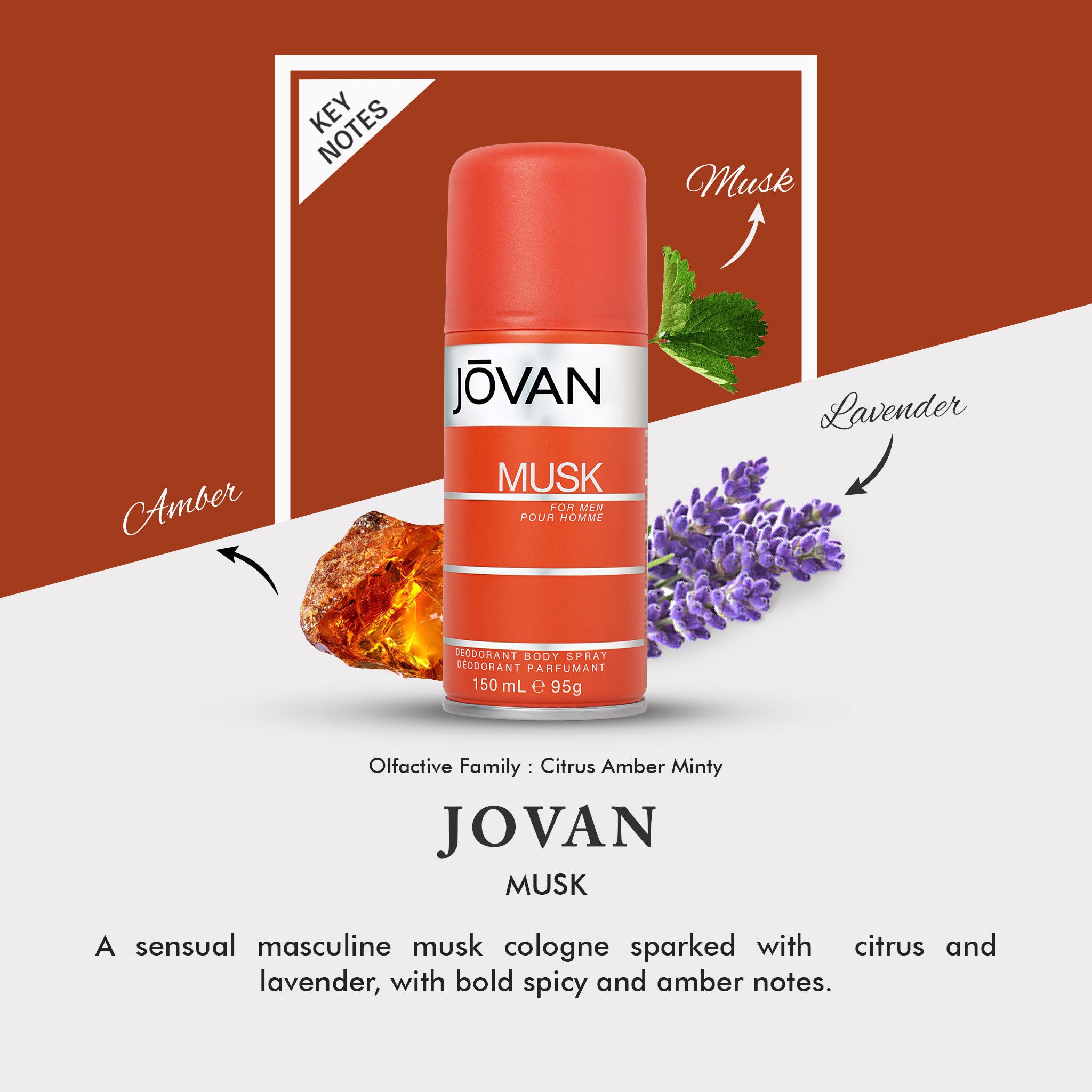 Jovan Musk Deodorant Body Spray