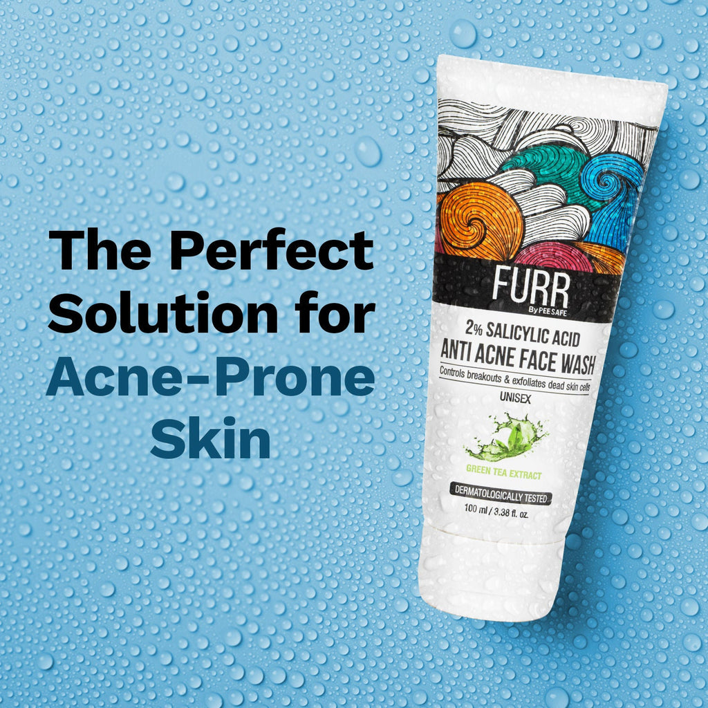 FURR 2% Salicylic Acid & Green Tea Anti Acne Face Wash