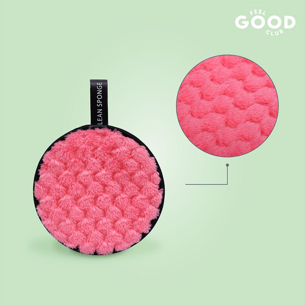 Feel Good Club Makeup Remover Pad - Reusable Soft & Gentle Puff For Face Skin Cleansing (1 Pc)