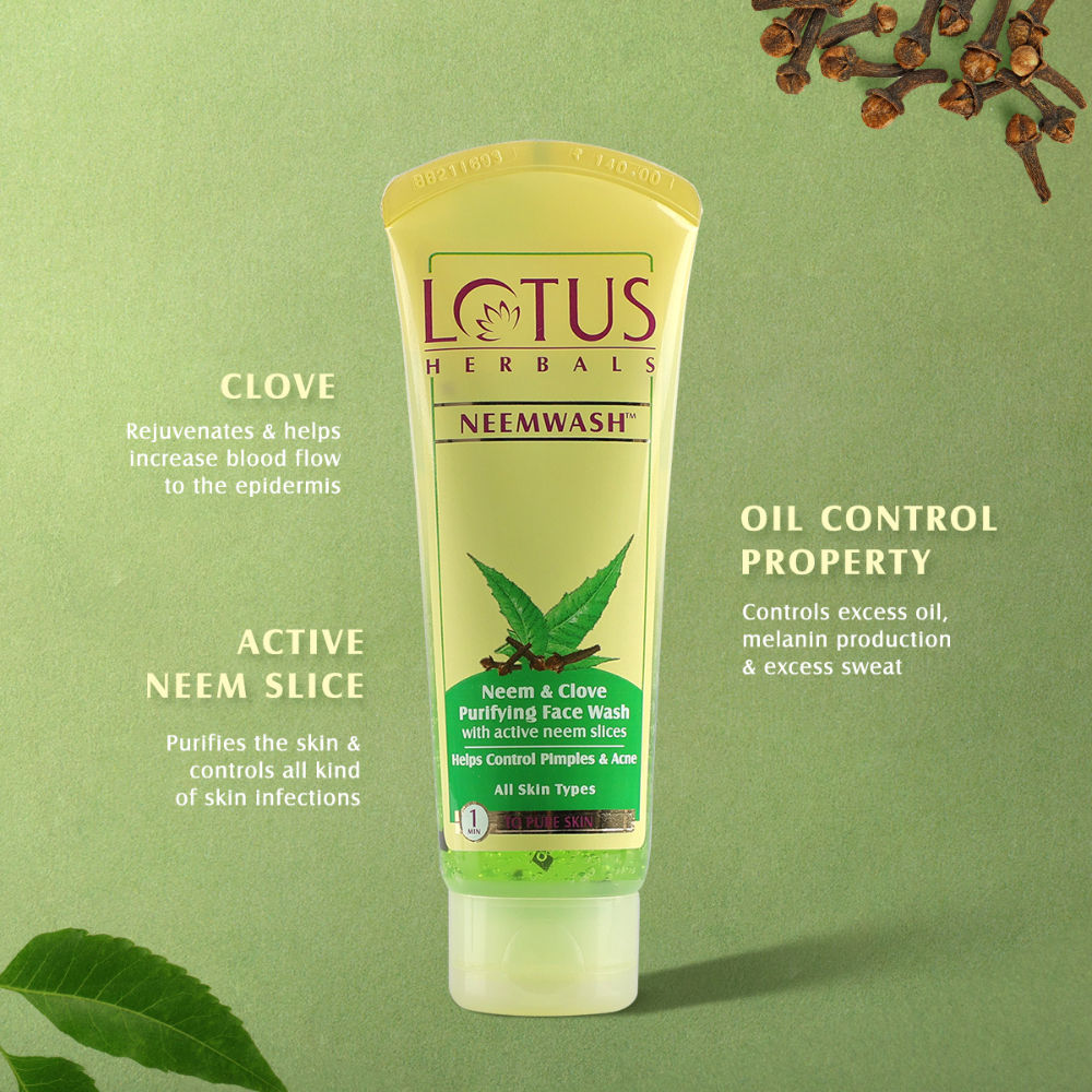 Lotus Herbals Neemwash Neem & Clove Purifying Face Wash