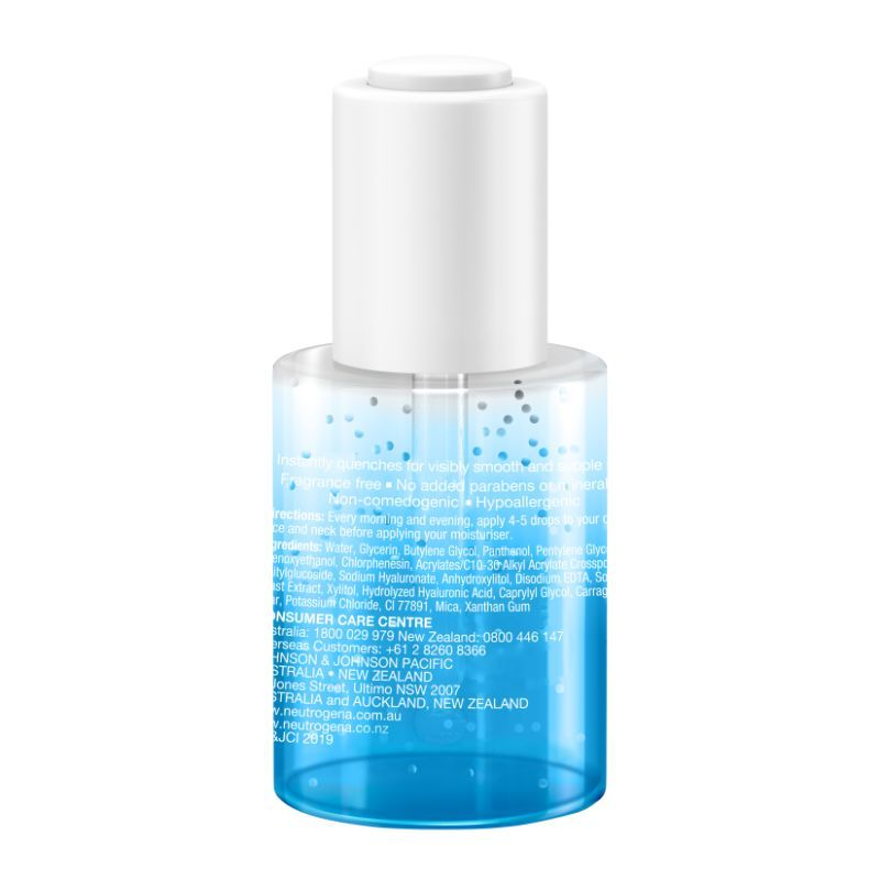 Neutrogena Hydro Boost Hyaluronic Acid Moisturizing Face Serum with Vitamin B5 for Dry & Normal Skin