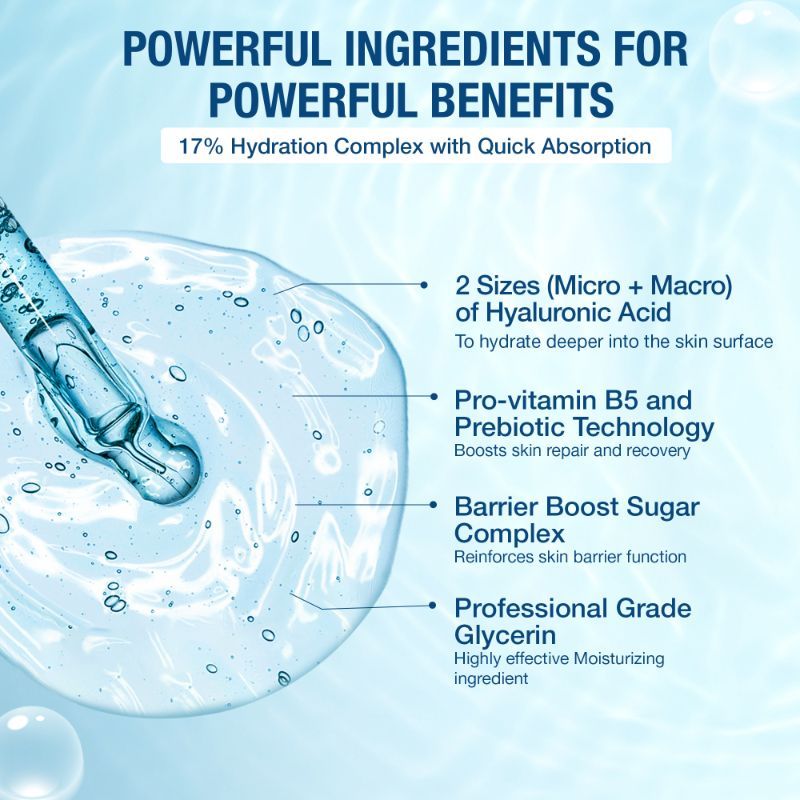 Neutrogena Hydro Boost Hyaluronic Acid Moisturizing Face Serum with Vitamin B5 for Dry & Normal Skin