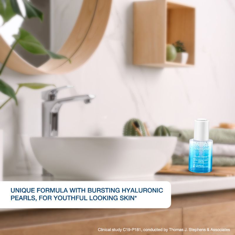 Neutrogena Hydro Boost Hyaluronic Acid Moisturizing Face Serum with Vitamin B5 for Dry & Normal Skin