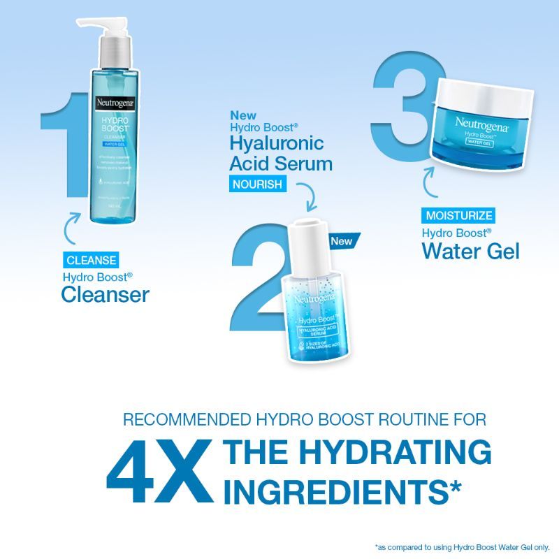 Neutrogena Hydro Boost Hyaluronic Acid Moisturizing Face Serum with Vitamin B5 for Dry & Normal Skin