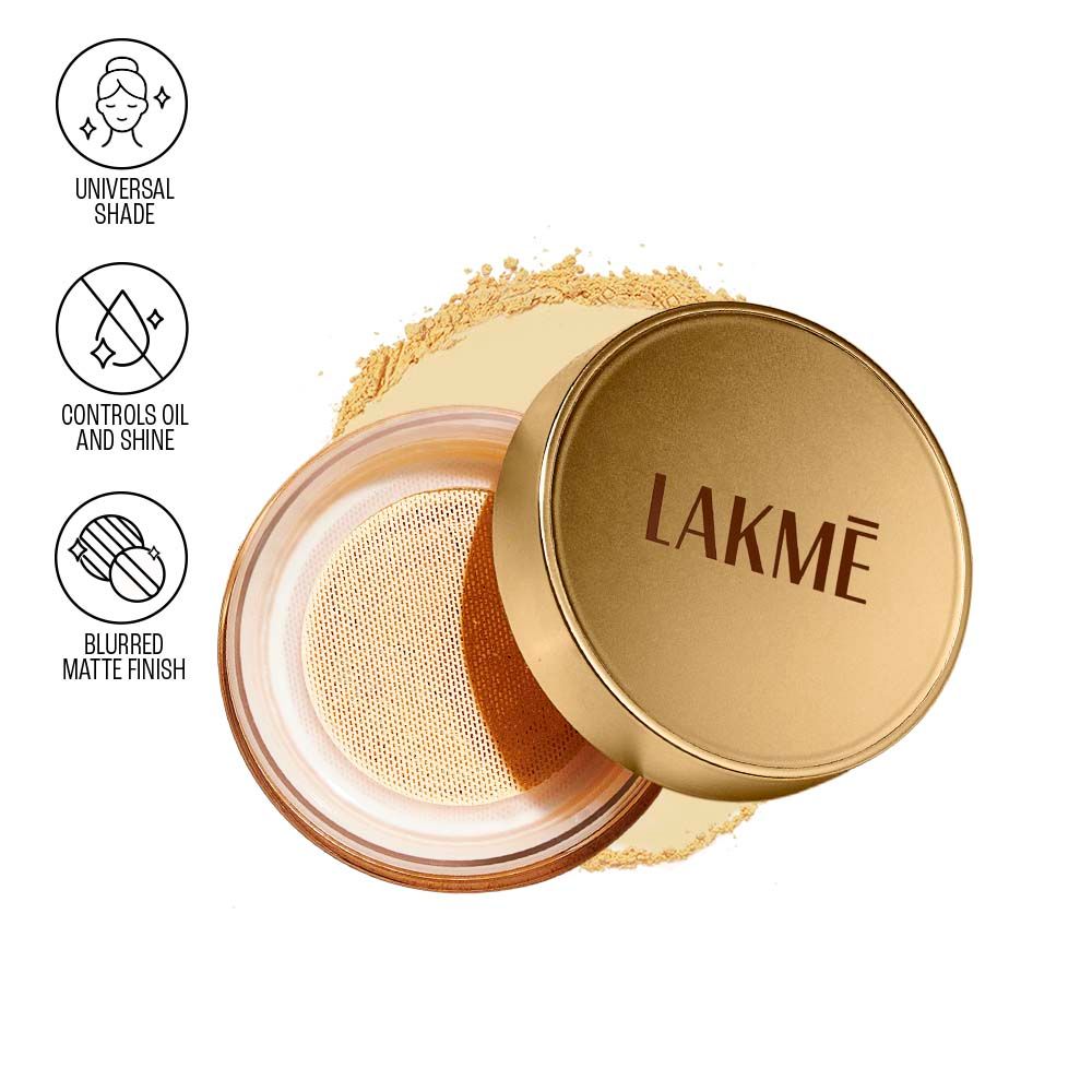Lakme 9To5 Double Duty Bake & Blur Powder, Controls Oil & Shine, Matte finish