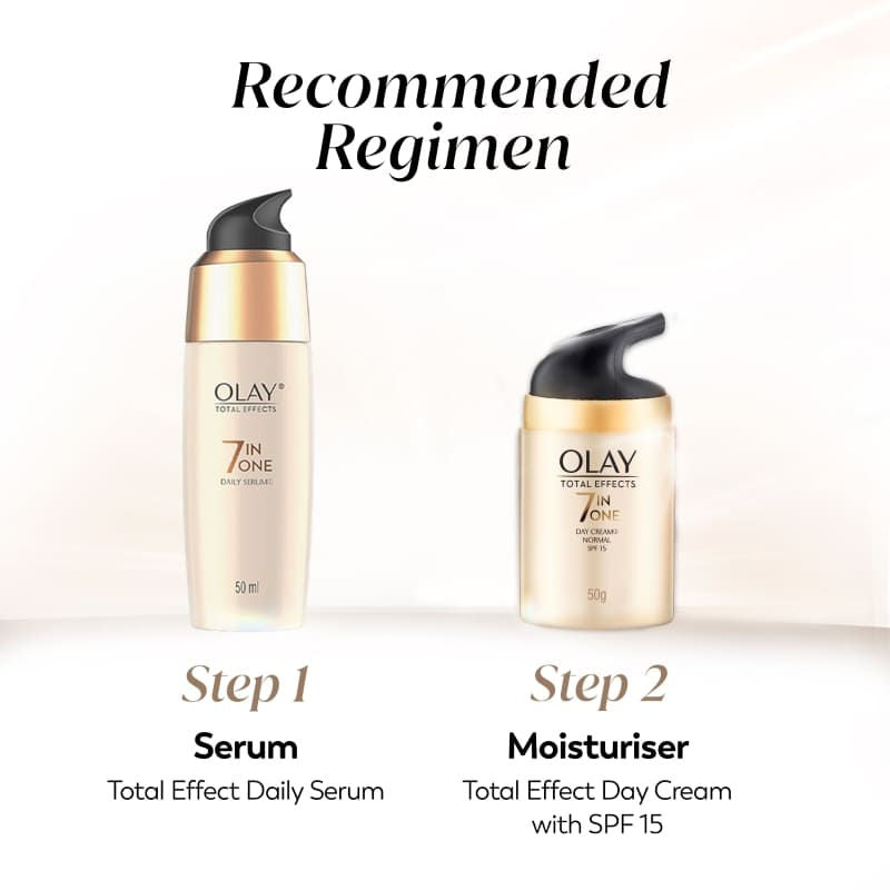 Olay Total Effects Day Cream With Spf 15, Fights 7 Signs Of Ageing With Niacinamide