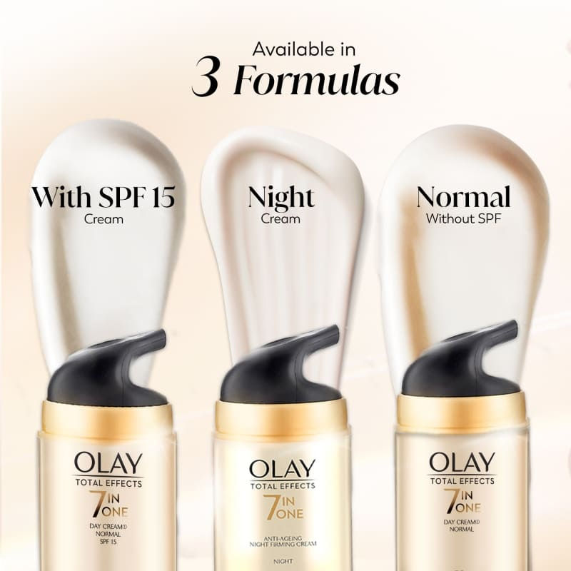 Olay Total Effects Night Cream, Fights 7 Signs Of Ageing With Niacinamide And Green Tea Extracts