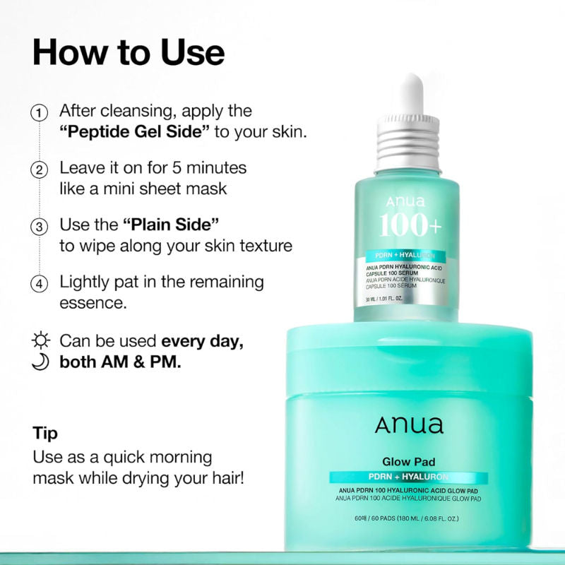 Anua Pdrn 100 Hyaluronic Acid Glow Pad