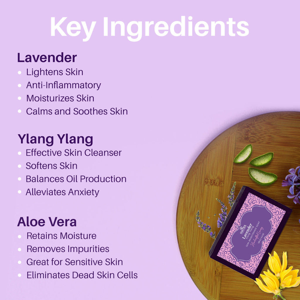 Matra Lavender Ylang Ylang Handmade Soap Natural Bathing Bar With Aloe Vera