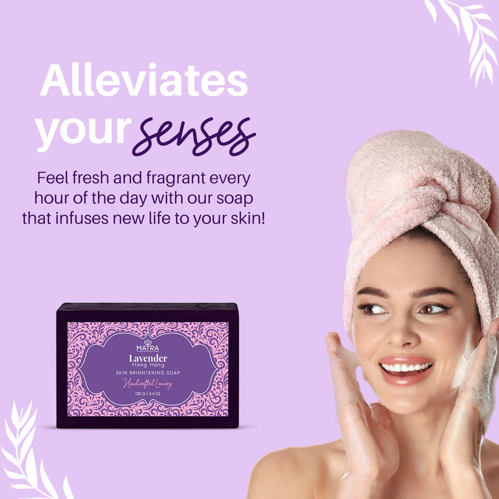Matra Lavender Ylang Ylang Handmade Soap Natural Bathing Bar With Aloe Vera