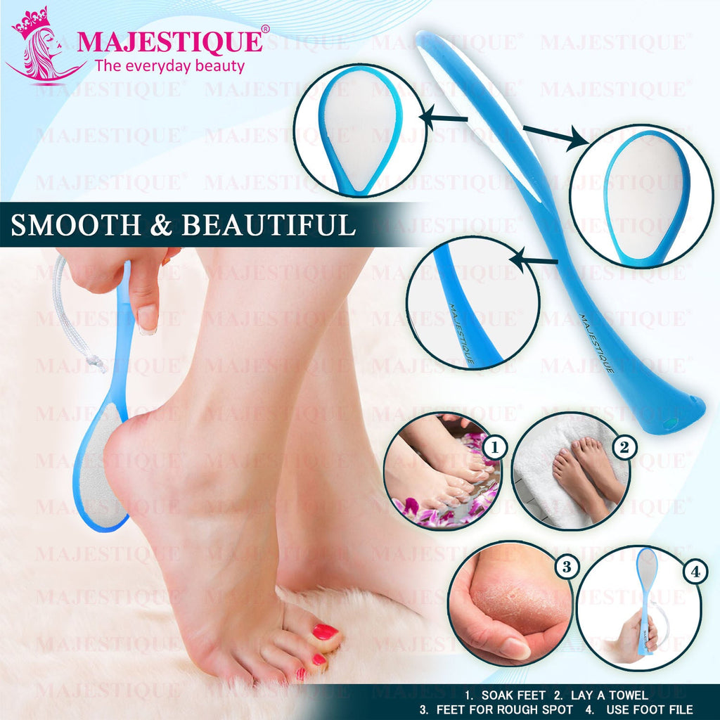 Majestique Foot File Foot Callus Remover- Double-sided (Color May Vary)