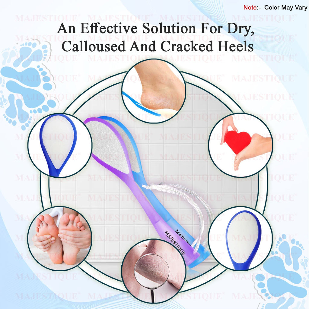 Majestique Foot File Foot Callus Remover- Double-sided (Color May Vary)