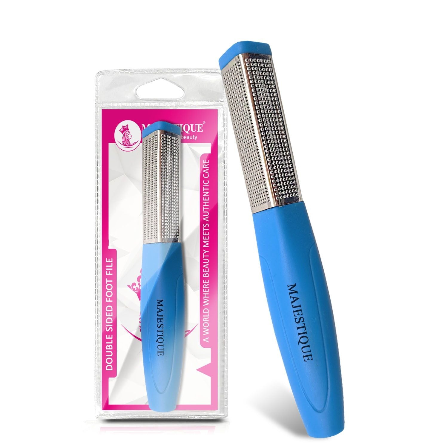 Majestique Double Sided Foot Files - Heel Rasp for Foot Scrapper - Color May Vary