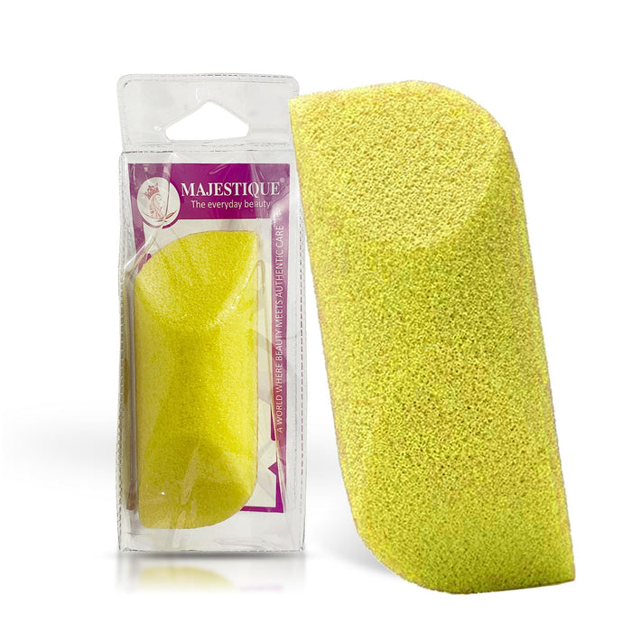 Majestique Moisturizing Body Wash & Sponge Foot Buffer, Clean Scent, Exfoliates - Color May Vary