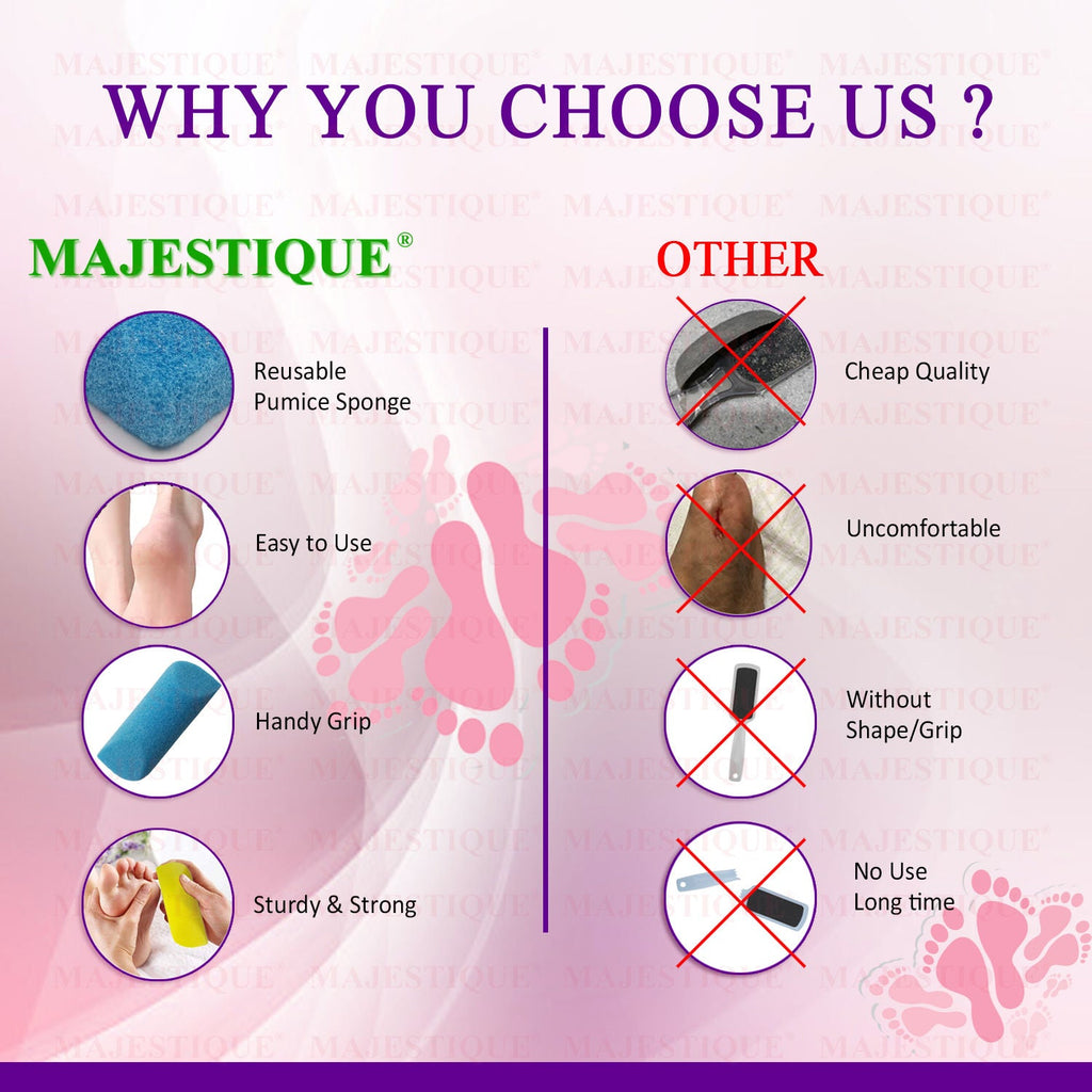 Majestique Moisturizing Body Wash & Sponge Foot Buffer, Clean Scent, Exfoliates - Color May Vary