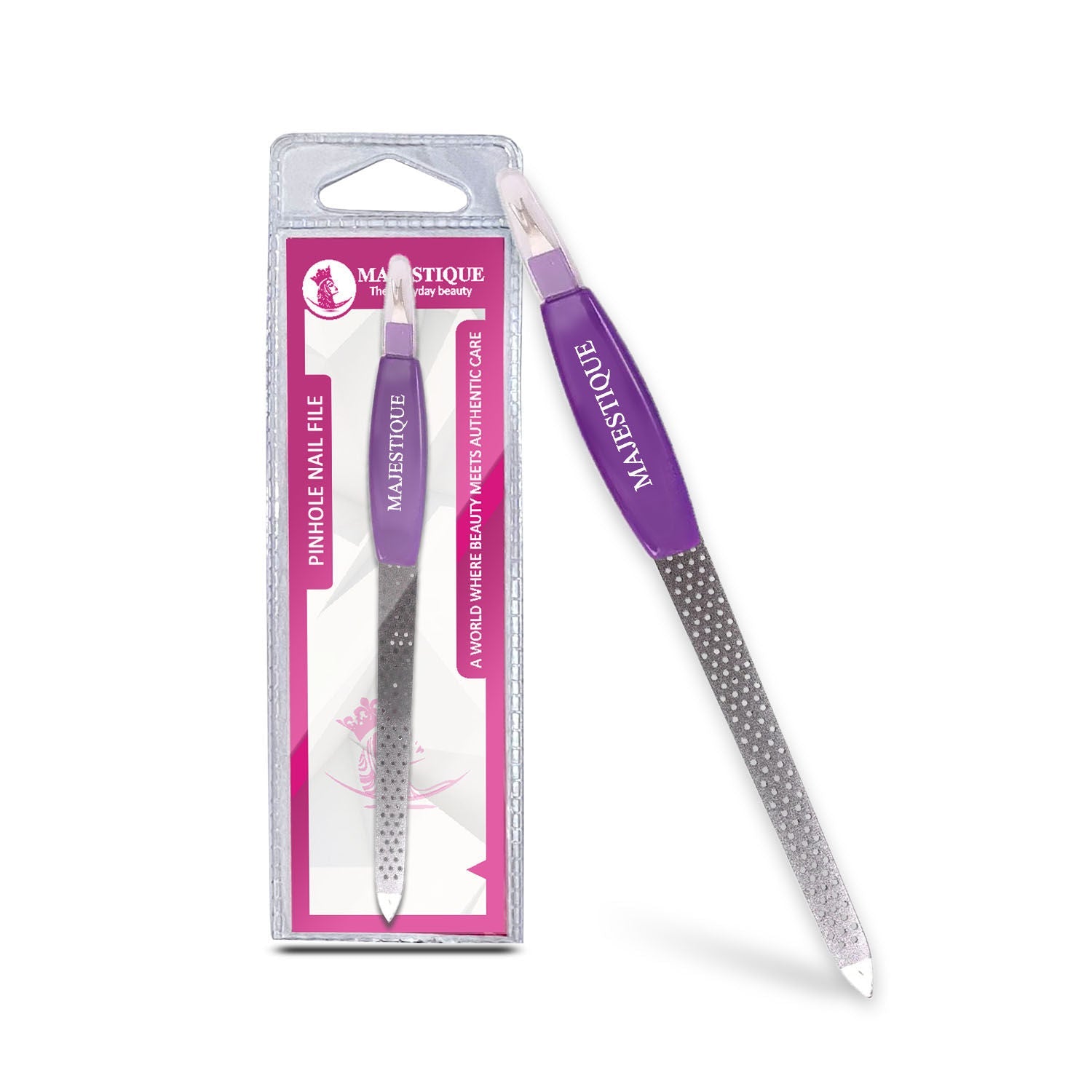 Majestique Professional Stainless Steel Nail File With Practical Sharp Cuticle Dead Skin Trimmer