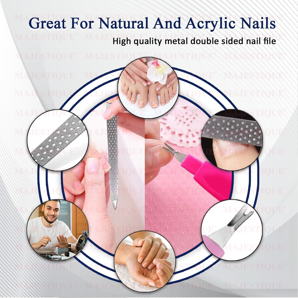 Majestique Professional Stainless Steel Nail File With Practical Sharp Cuticle Dead Skin Trimmer