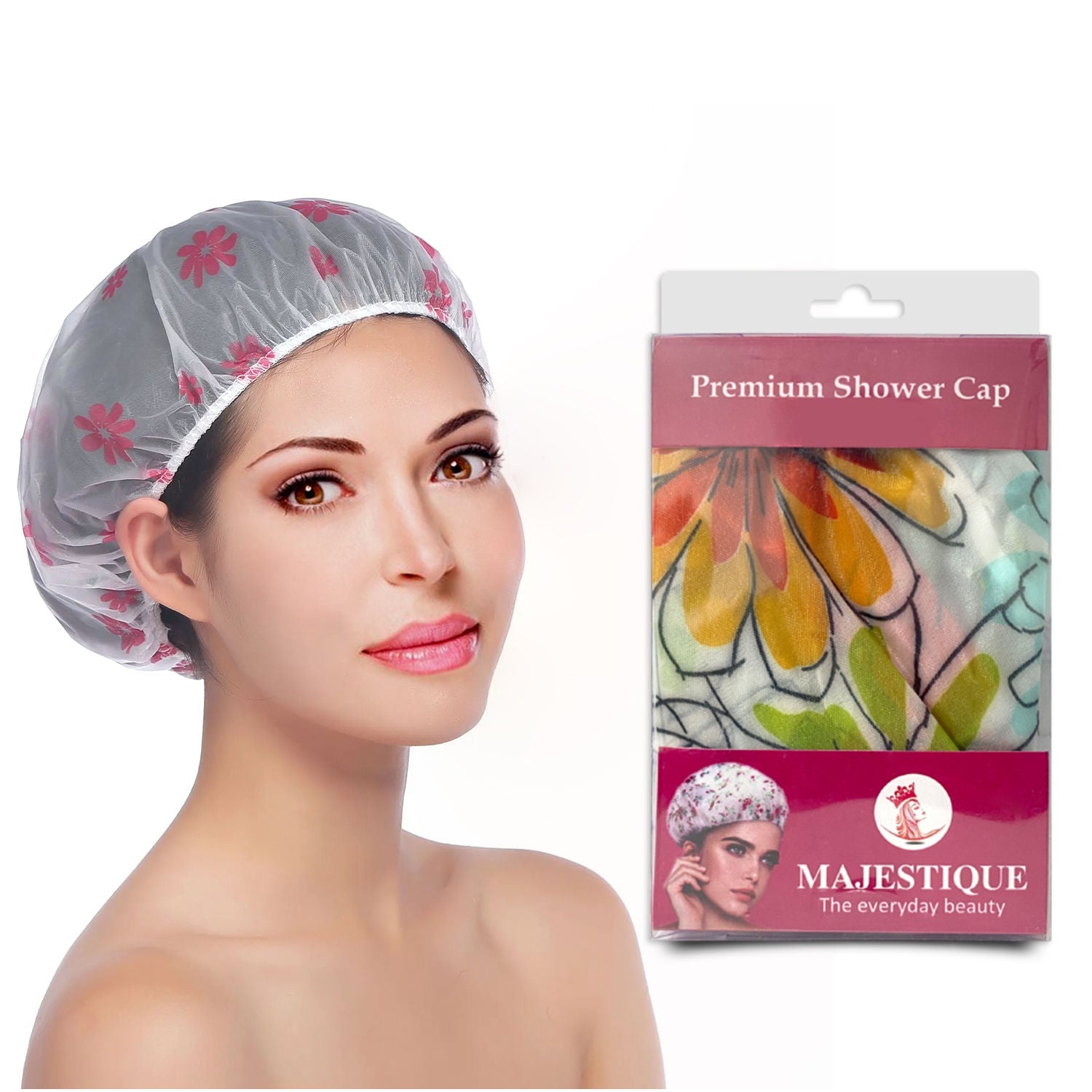 Majestique Premium Shower Cap (Colour May Vary)