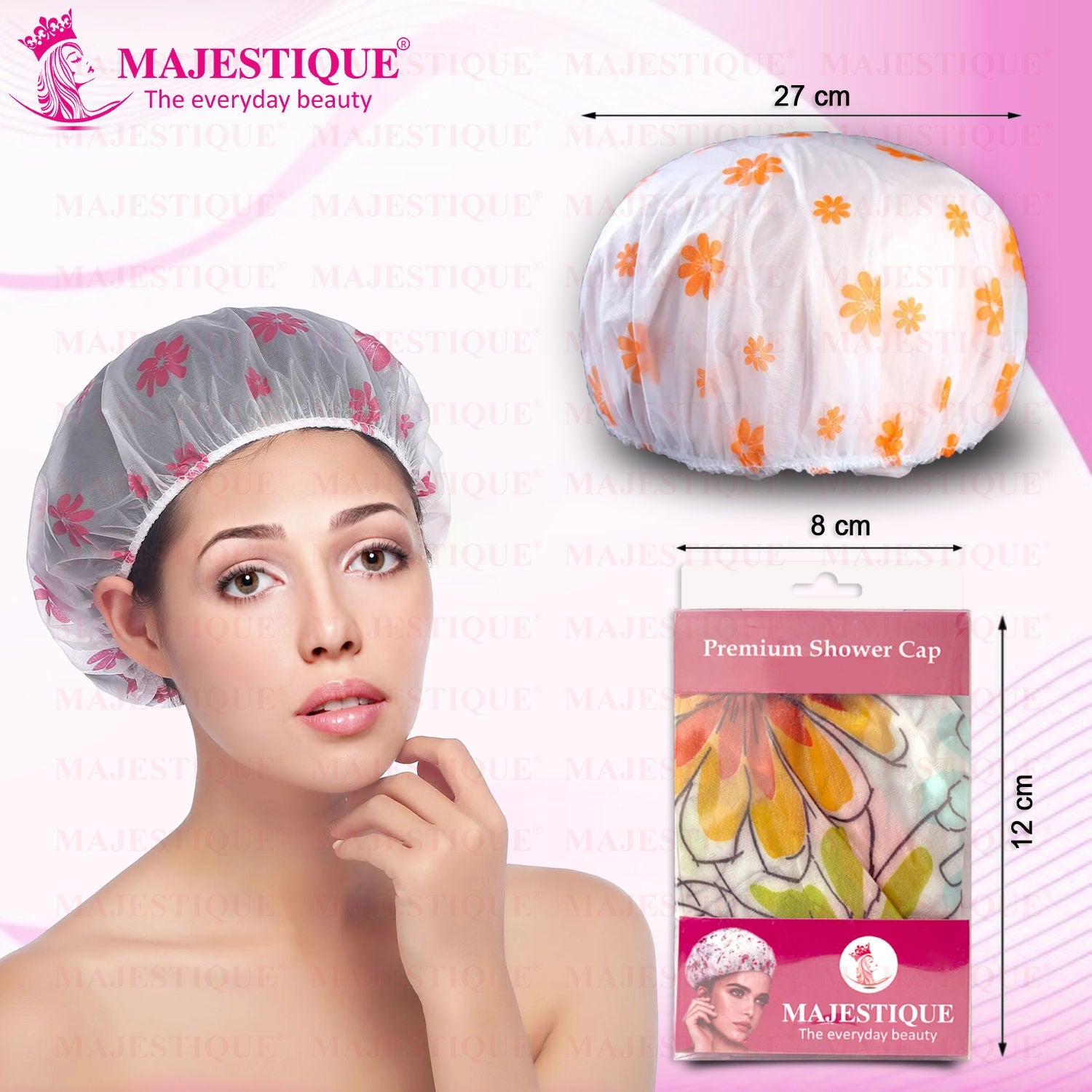 Majestique Premium Shower Cap (Colour May Vary)