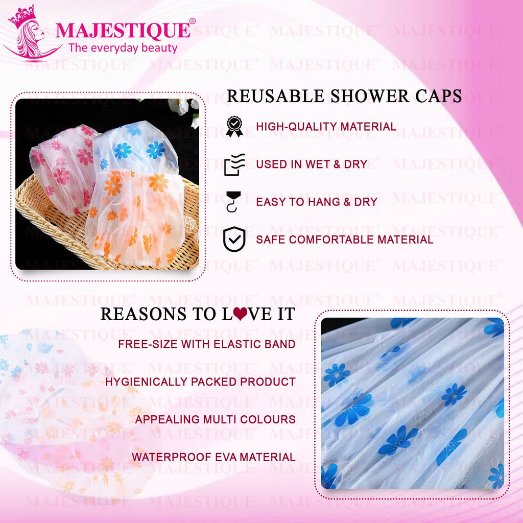 Majestique Premium Shower Cap (Colour May Vary)