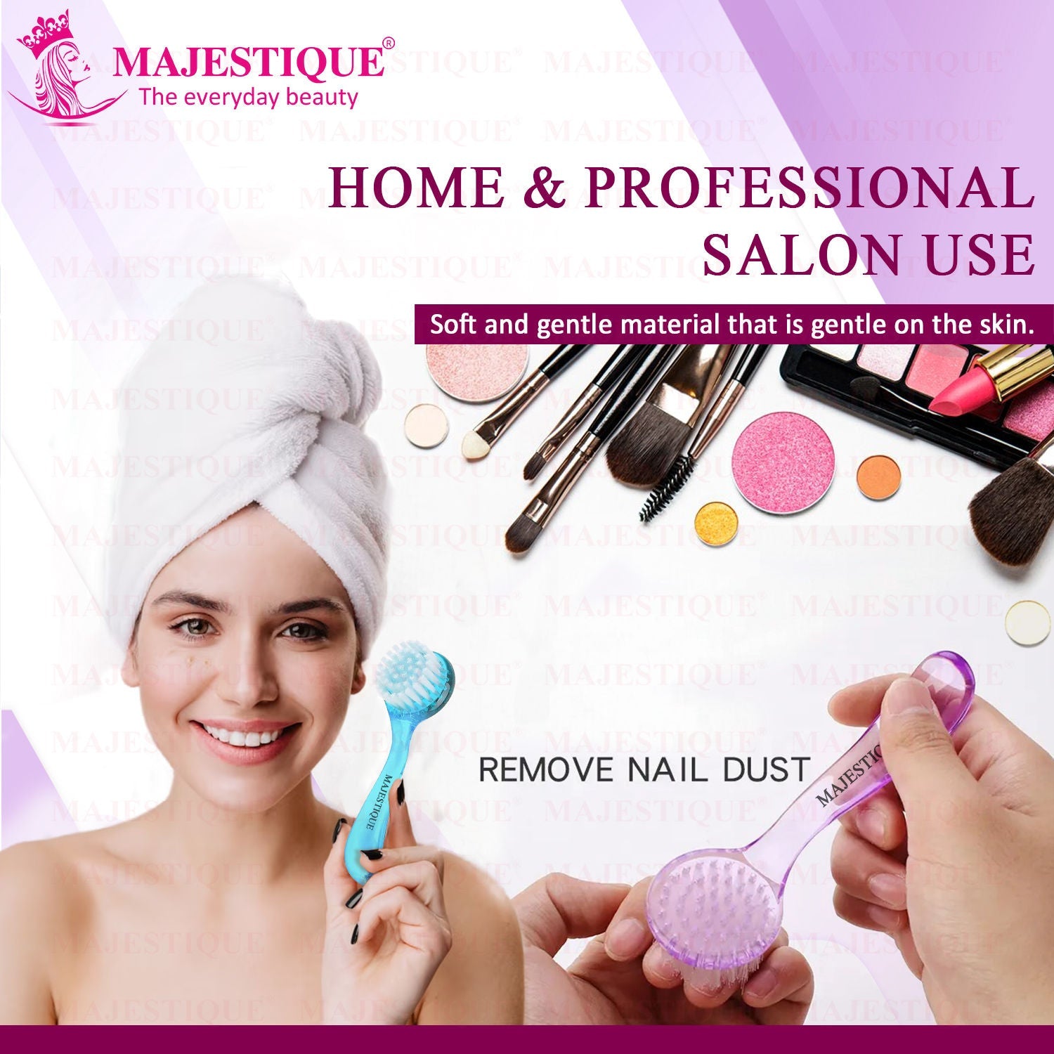 Majestique Pore Cleansing Facial Brush - Colour May Vary