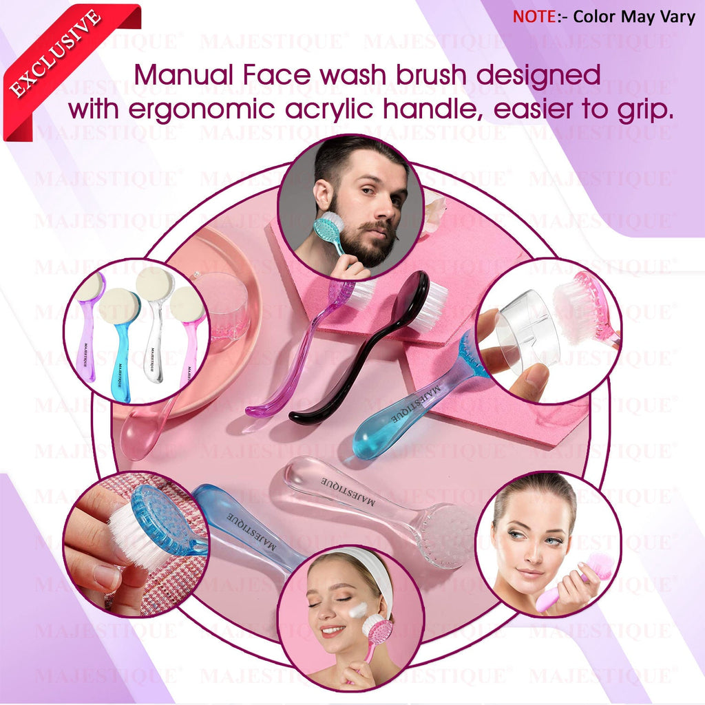 Majestique Pore Cleansing Facial Brush - Colour May Vary