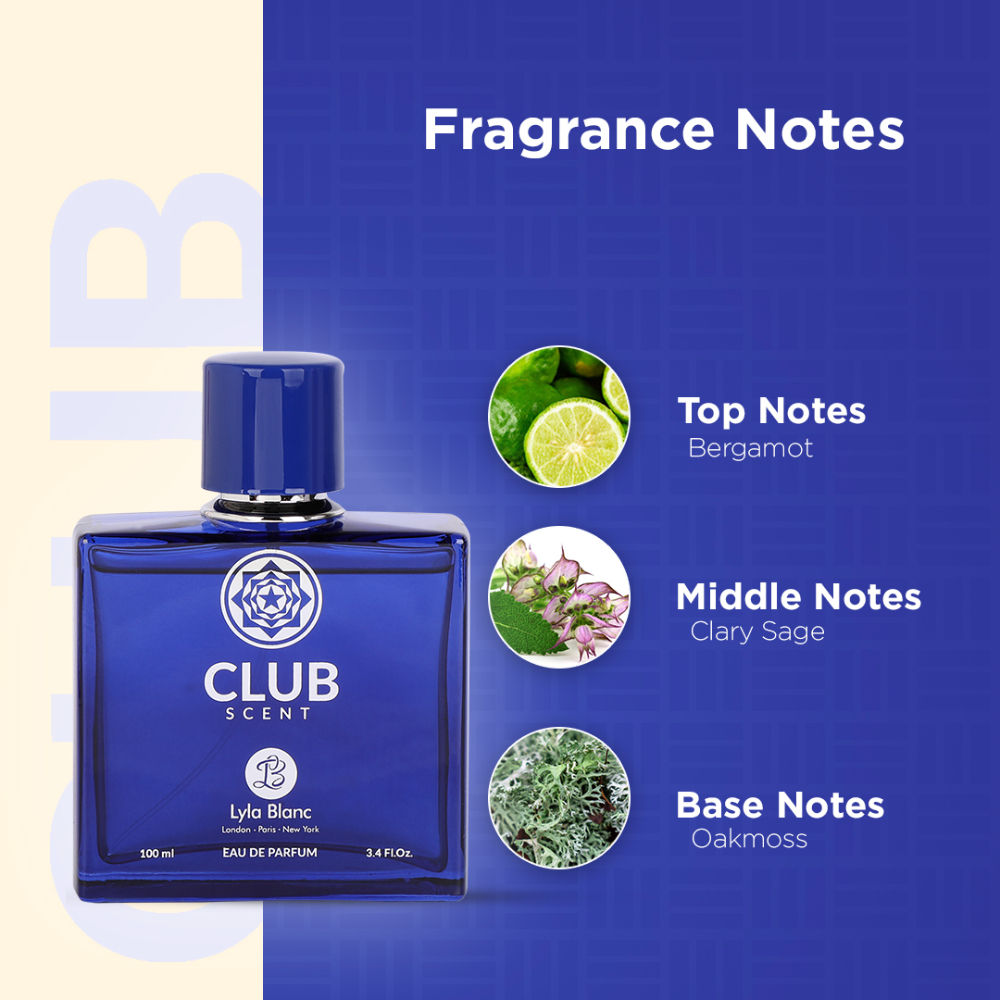Lyla Blanc Club Blue Cedar Eau De Parfum For Men and Women