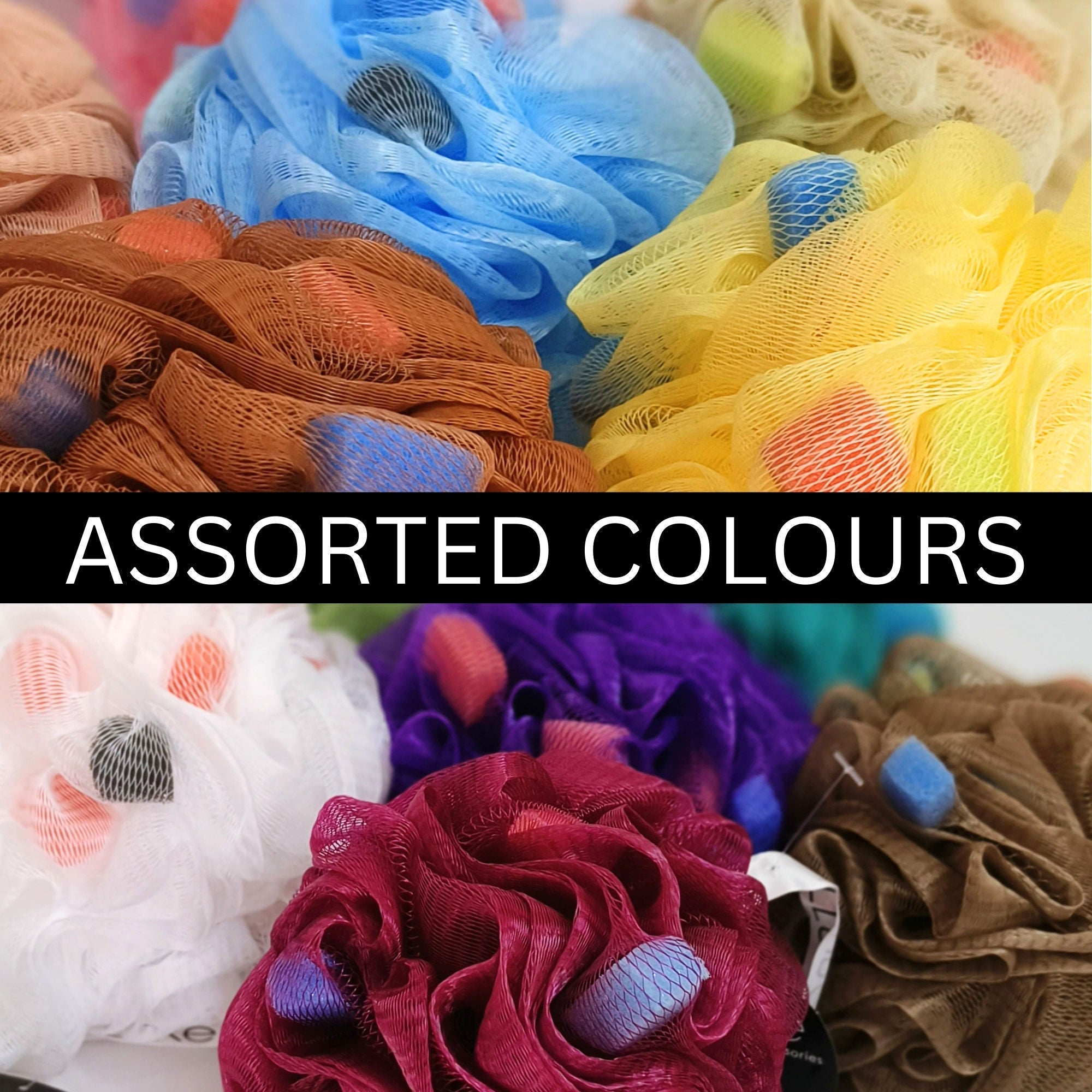 Allure Large Sponge Loofah (Mix Colours)