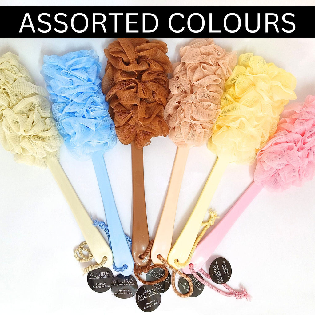Allure Bathing Brush Handle Loofah (Mix Colours)