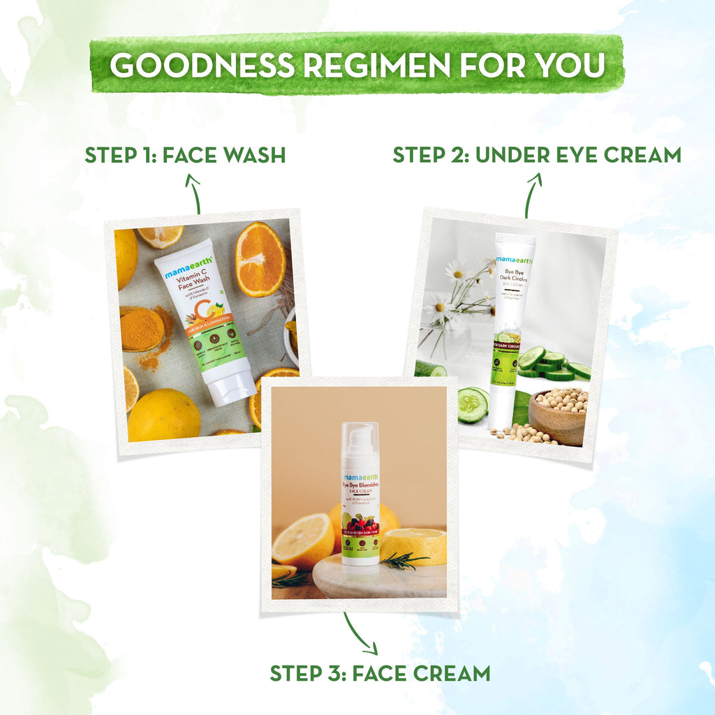 Mamaearth Bye Bye Dark Circle Eye Cream With Cucumber & Peptide For Dark Circles |Nourishes Undereye