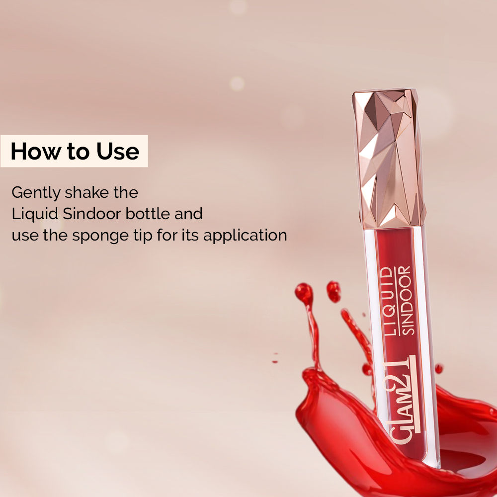 GLAM21 Liquid Sindoor Sponge Tip Applicator Smudge