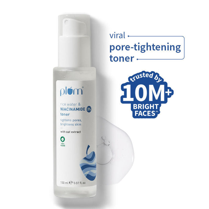 Plum 3% Niacinamide Alcohol-Free Toner With Rice Water
