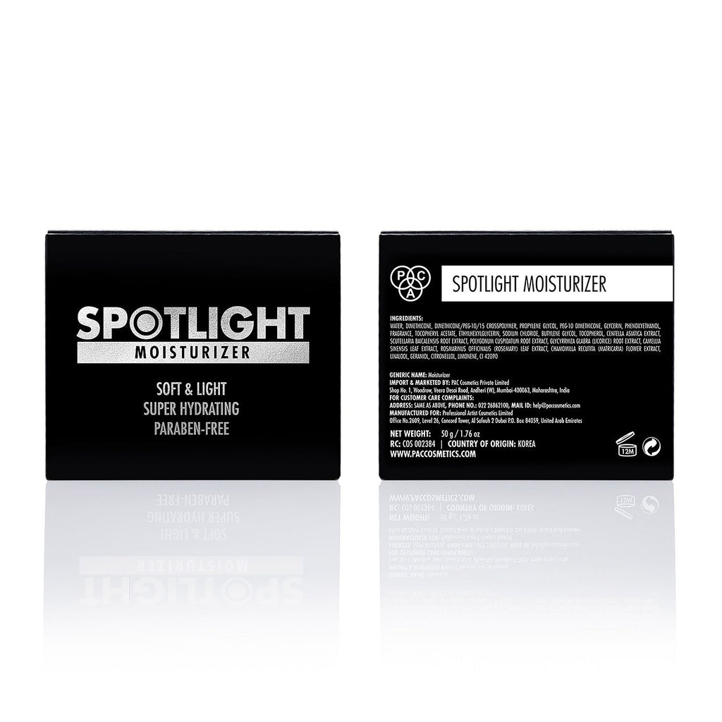 PAC Spotlight Moisturizer - Quick Absorbing Formula, Keeps Skin Hydrated, Dewy & Plump All Day