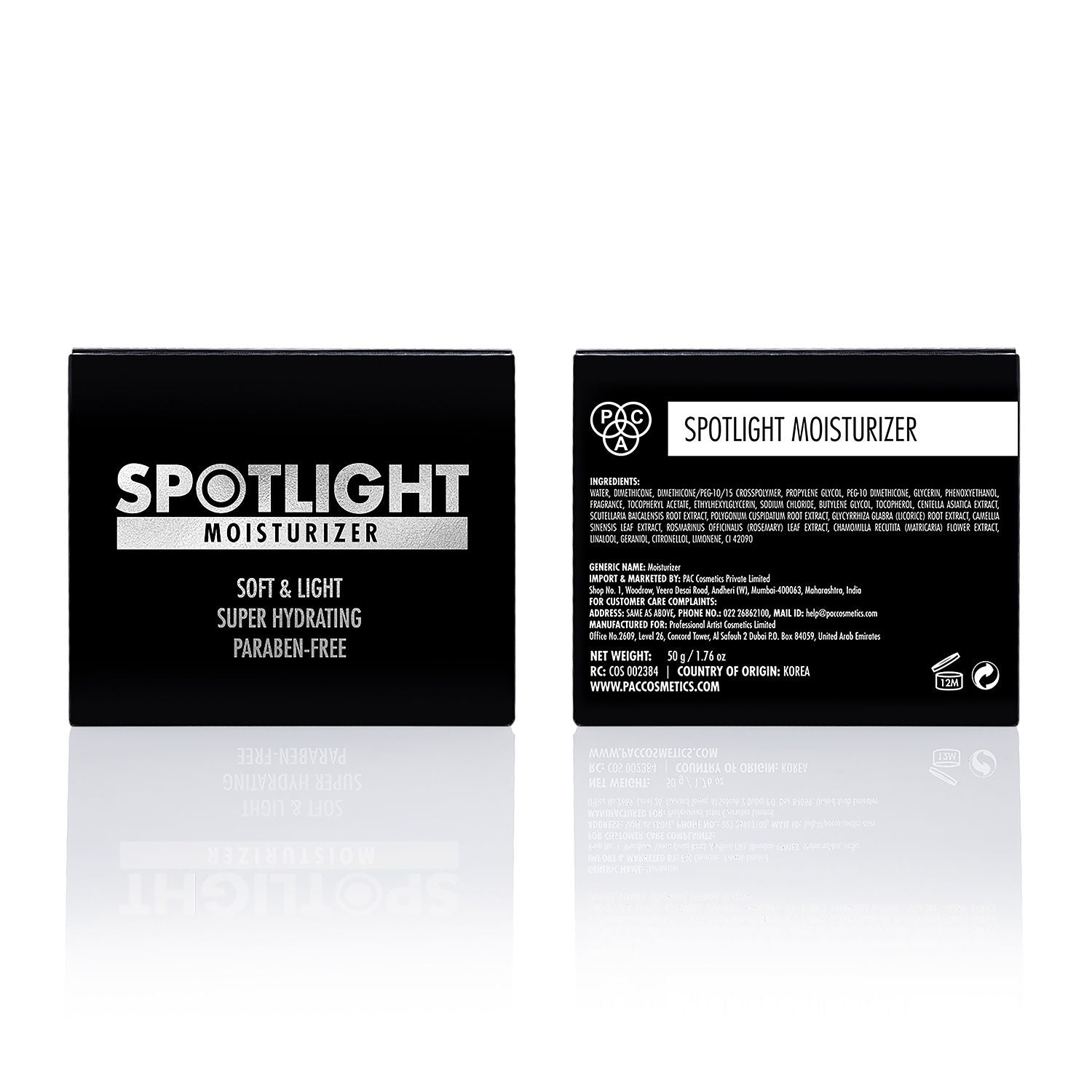 PAC Spotlight Moisturizer - Quick Absorbing Formula, Keeps Skin Hydrated, Dewy & Plump All Day