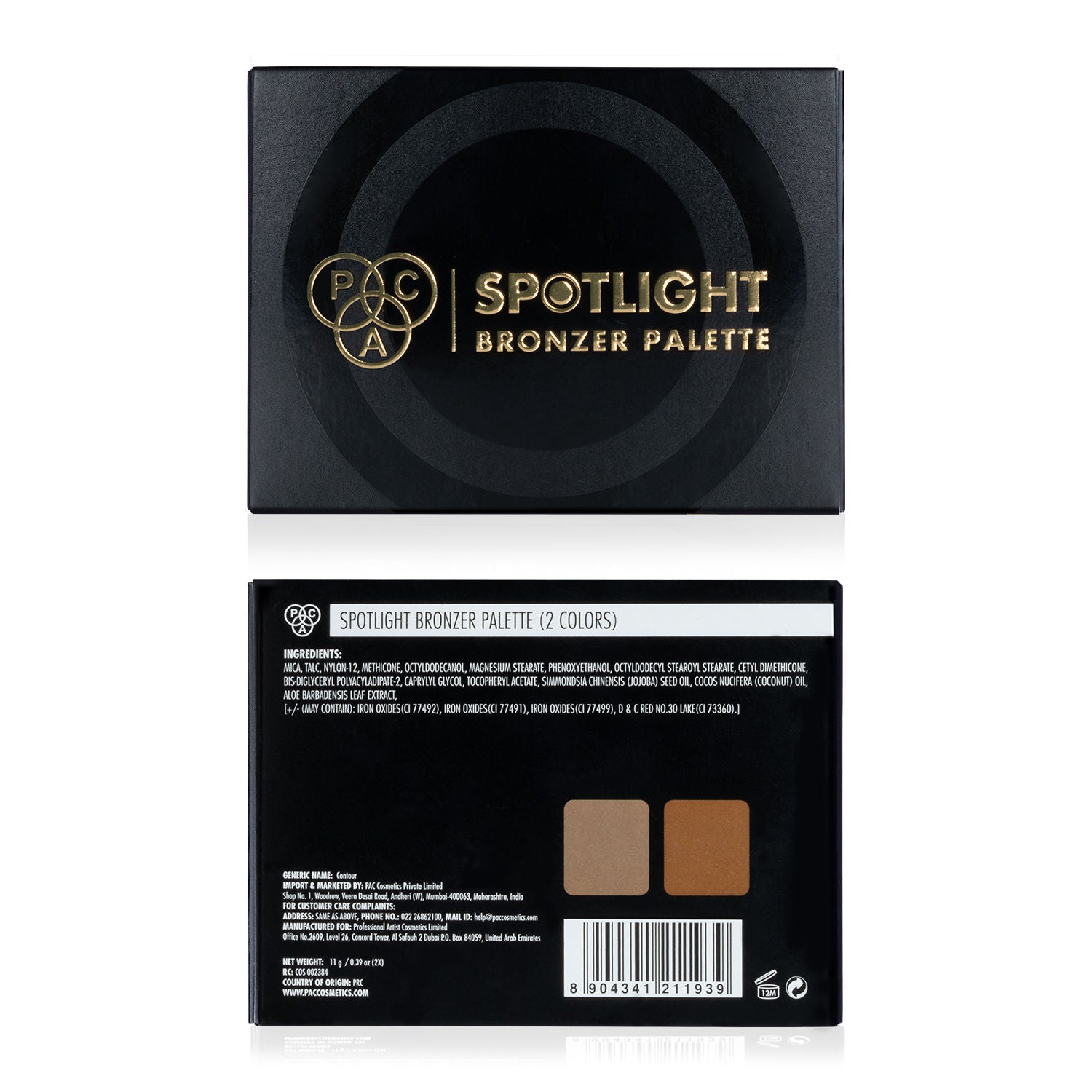 PAC Spotlight Bronzer X2 - Lightweight Matte Powder Bronzer, Long-Lasting Buildable Formula