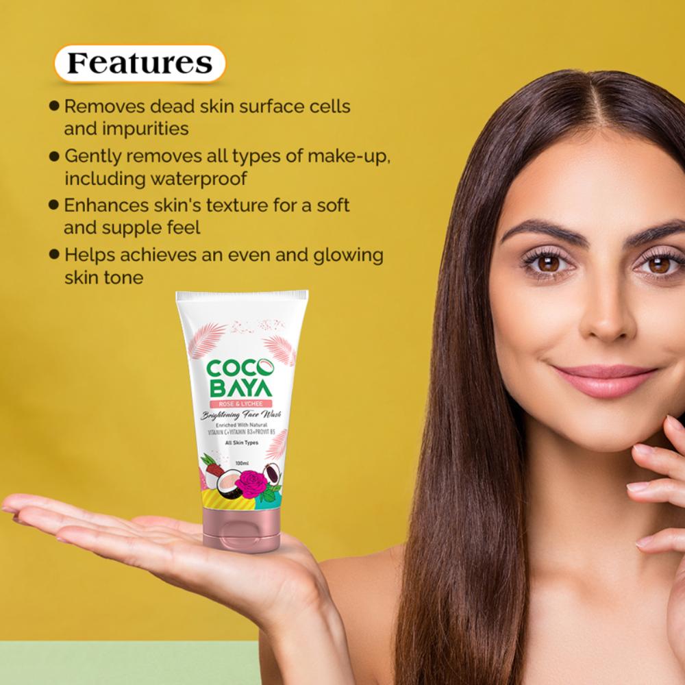 Coco Baya Exfoliating Peel Off Mask, Vitamin E & Vitamin B3, Suitable For All Skin Types