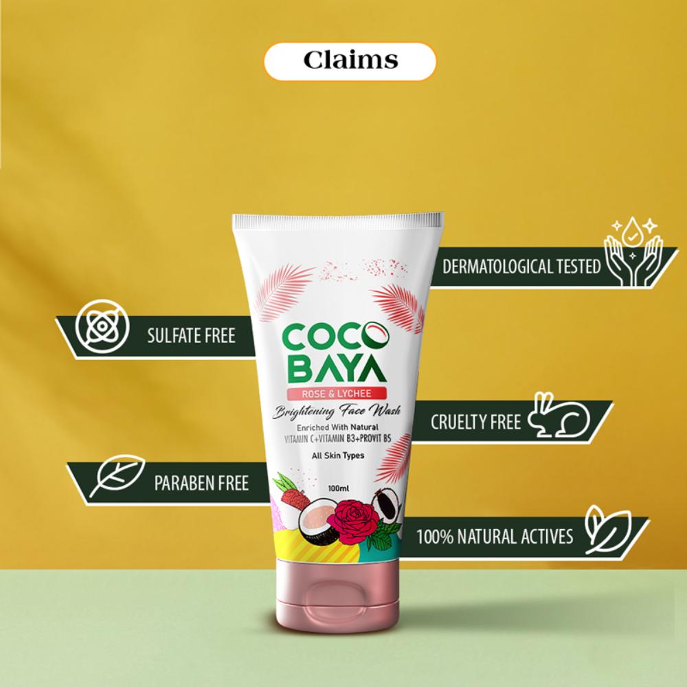 Coco Baya Exfoliating Peel Off Mask, Vitamin E & Vitamin B3, Suitable For All Skin Types