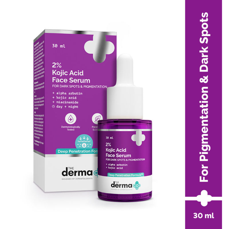 The Derma Co 2% Kojic Acid Face Serum for Dark spots reduction, Pigmentation & Blemishes
