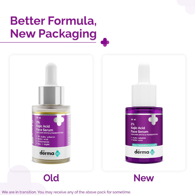 The Derma Co 2% Kojic Acid Face Serum for Dark spots reduction, Pigmentation & Blemishes