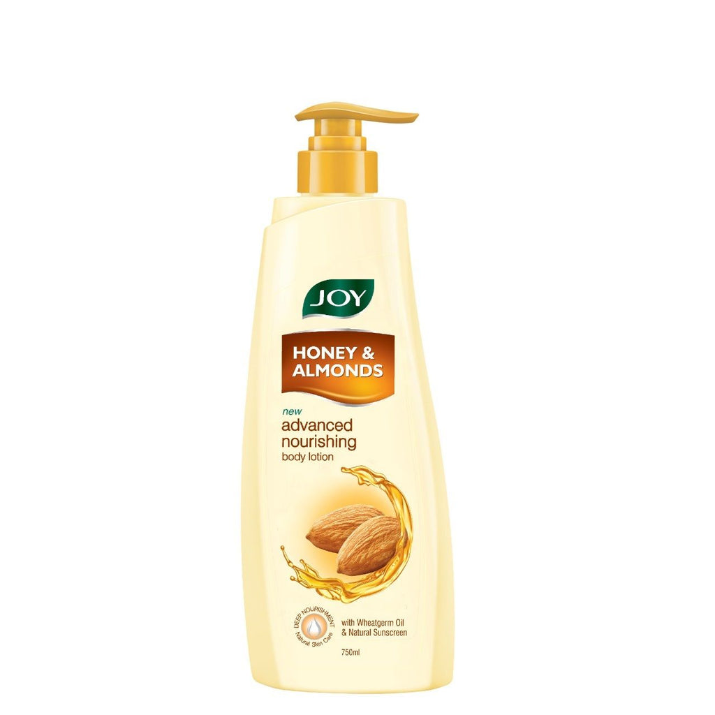 Joy Honey & Almonds Lightweight Body Lotion with Shea Butter, Nourishing 24hr Care for Winter