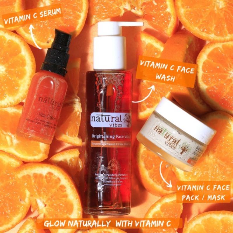 Natural Vibes Ayurvedic Vitamin C Skin Care Face Serum