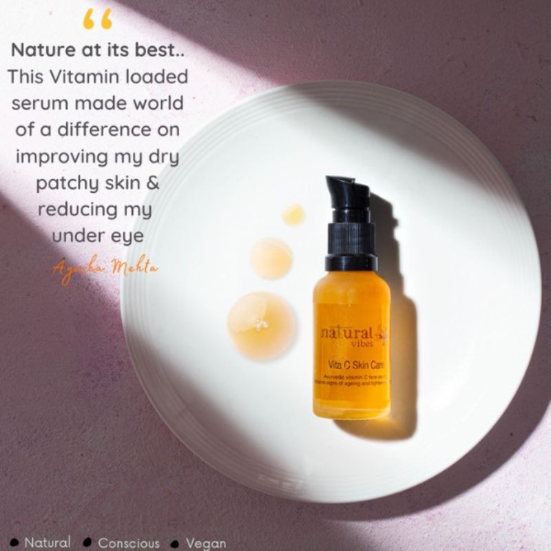 Natural Vibes Ayurvedic Vitamin C Skin Care Face Serum